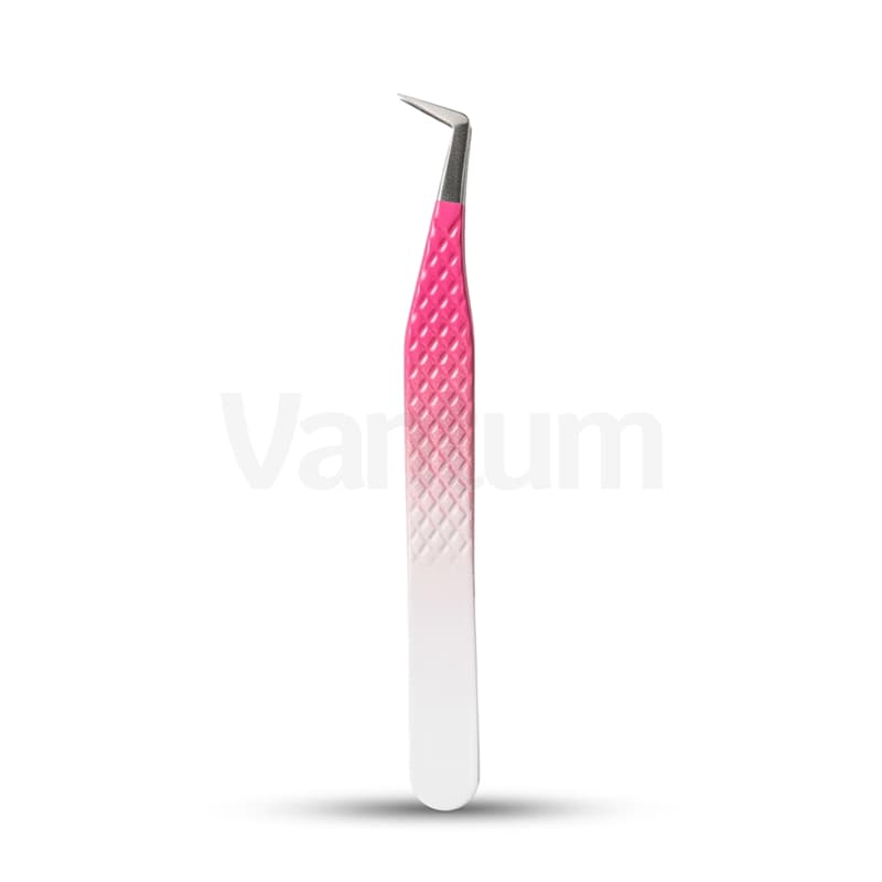 Curved Pink Gradient Tweezers