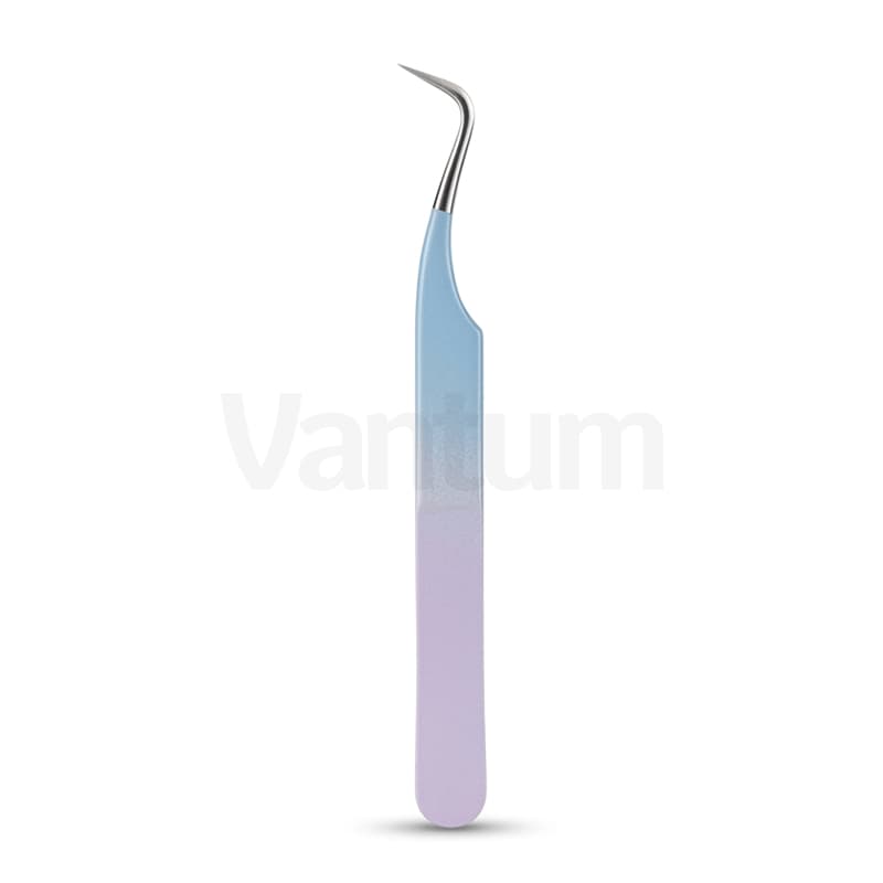 Curved Blue-Purple Gradient Tweezers